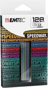 Emtec Flashdrive S560 128GB USB 3.0 czarny z kolorowymi paskami