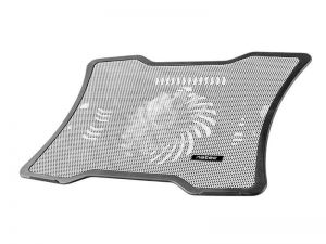 NATEC PODSTAWKA CHŁODZĄCA DO LAPTOPA MACAW WHITE 12,1\-15,6\ CICHY WENTYLATOR LED