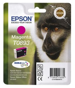 EPSON Tusz Czerwony T0893=C13T08934011, 3.5 ml