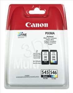 CANON Tusz PG-545/CL-546=PG545/CL546=8287B005, Zestaw Bk+Kolor, PG-545+CL-545