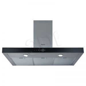 Okap Kominowy Whirlpool AKR 759 IX (Inox-czarny 713m3/h 898mm)