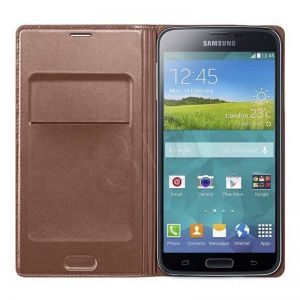 Samsung Etui do telefonu Flip Wallet 5,1\ Galaxy S5 złote