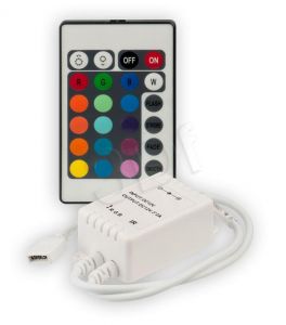 ActiveJet Sterownik AJE-IR24B do taśm LED RGB  (pilot 24B na podczerwień)